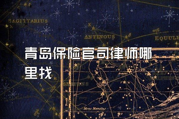 青岛保险官司律师哪里找