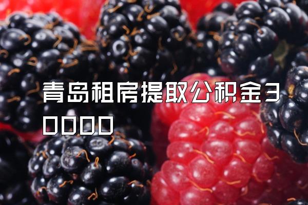 青岛租房提取公积金30000