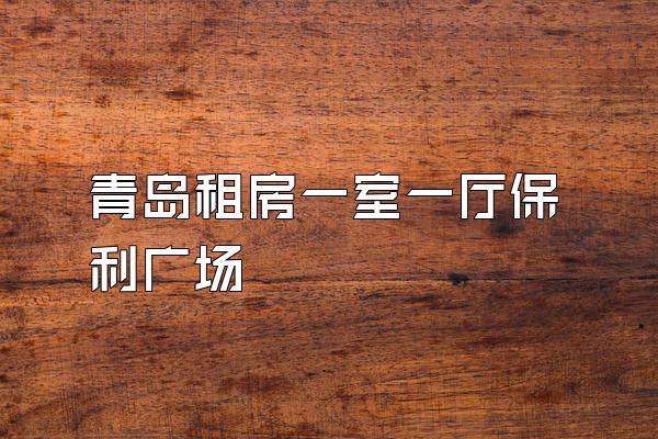 青岛租房一室一厅保利广场