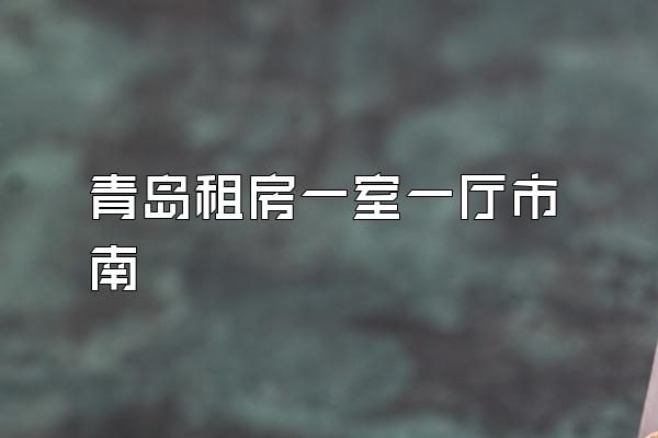 青岛租房一室一厅市南