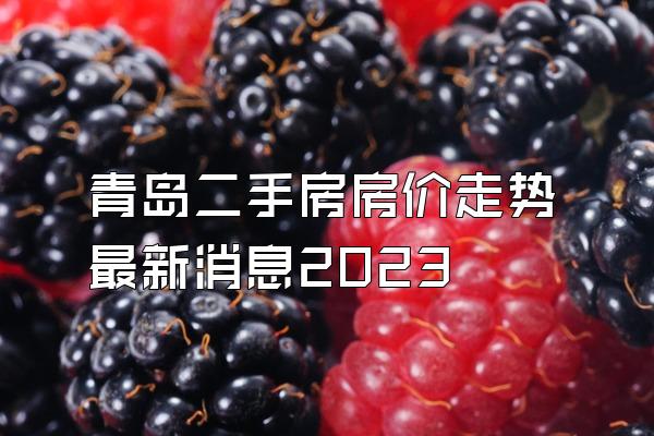 青岛二手房房价走势最新消息2023