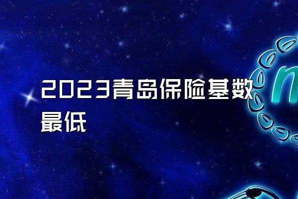 2023青岛保险基数最低