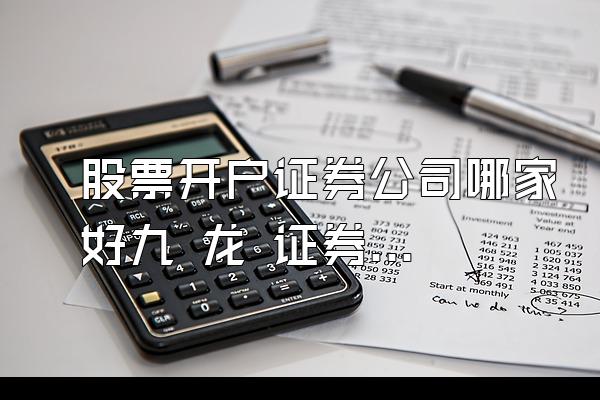 股票开户证券公司哪家好九 龙 证券o如何开户