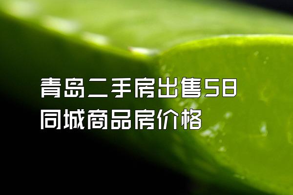 青岛二手房出售58同城商品房价格