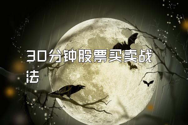 30分钟股票买卖战法